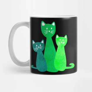 Green Cats Mug